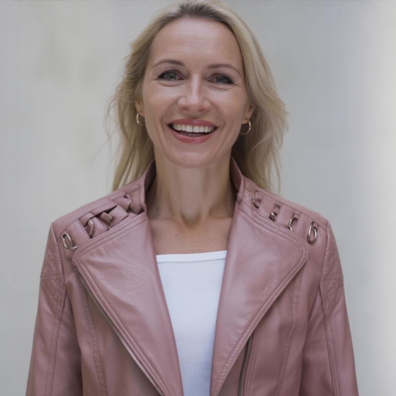 Lévrine™ | Slim-Fit PU Leren Jas voor Dames