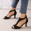 Elegante Open Teen Pumps met Comfortabele Hak voor Vrouwen