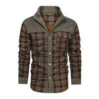Geruite Corduroy Jas met Sherpa Voering