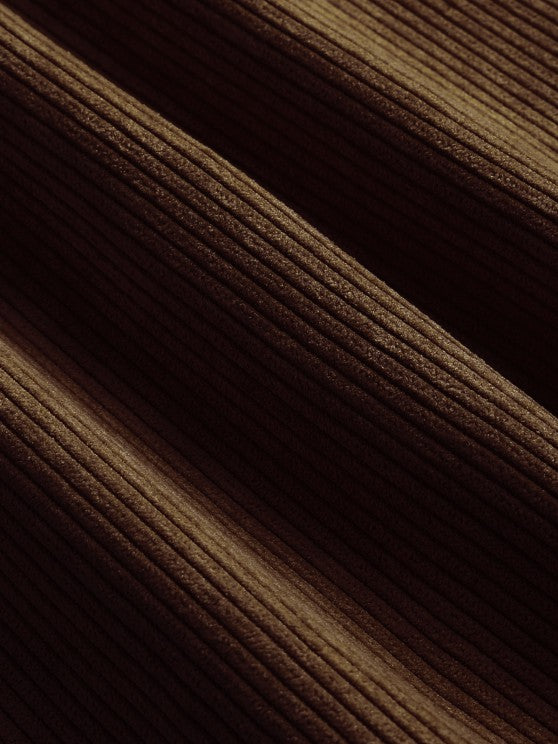 Corduro™ | Heren Corduroy Overhemd met Halve Knoopsluiting