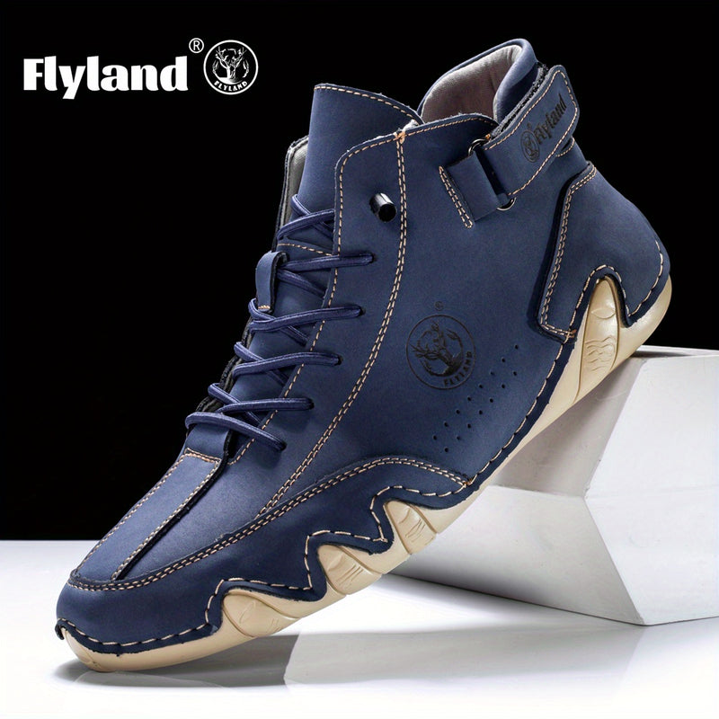 FLYLAND Vintage Leren Chukka’s – Herenschoenen met Klasse