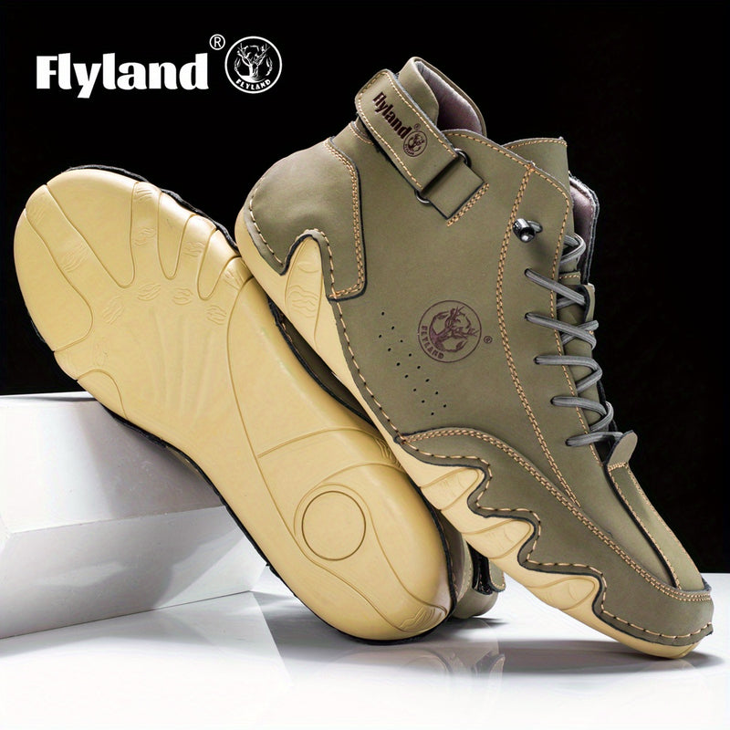 FLYLAND Vintage Leren Chukka’s – Herenschoenen met Klasse