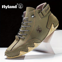 FLYLAND Vintage Leren Chukka’s – Herenschoenen met Klasse