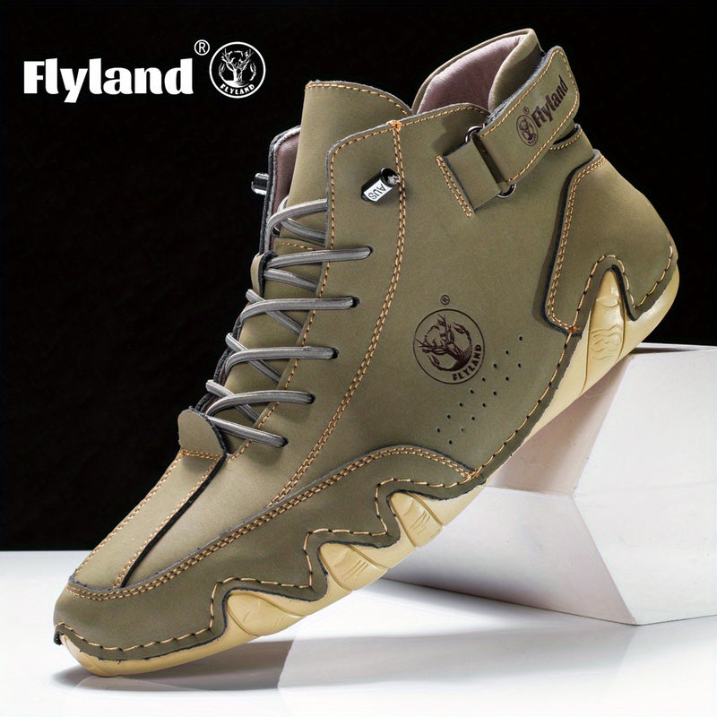 FLYLAND Vintage Leren Chukka’s – Herenschoenen met Klasse