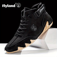 FLYLAND Vintage Leren Chukka’s – Herenschoenen met Klasse