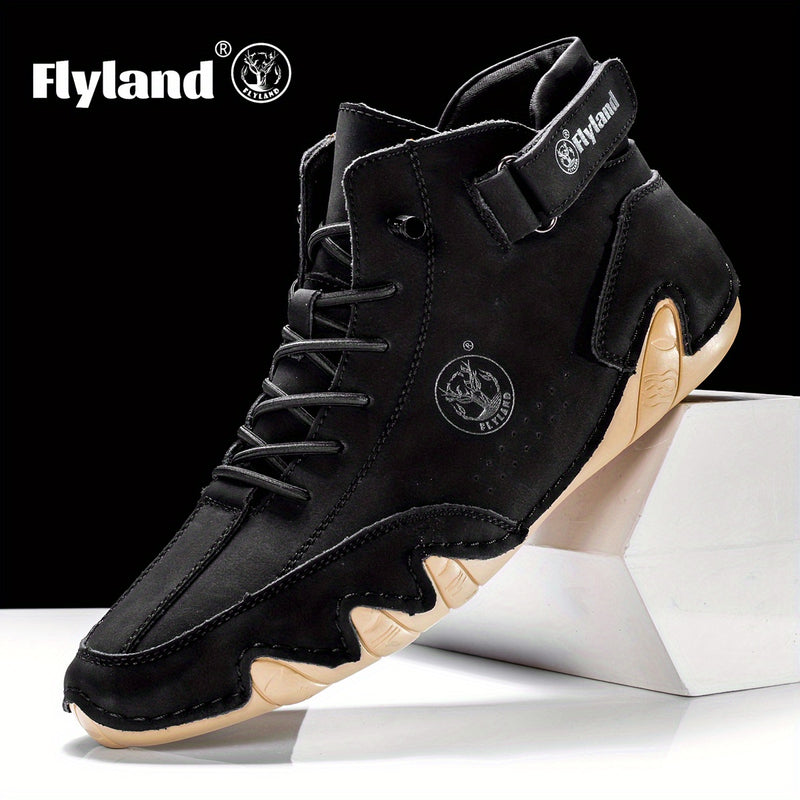 FLYLAND Vintage Leren Chukka’s – Herenschoenen met Klasse