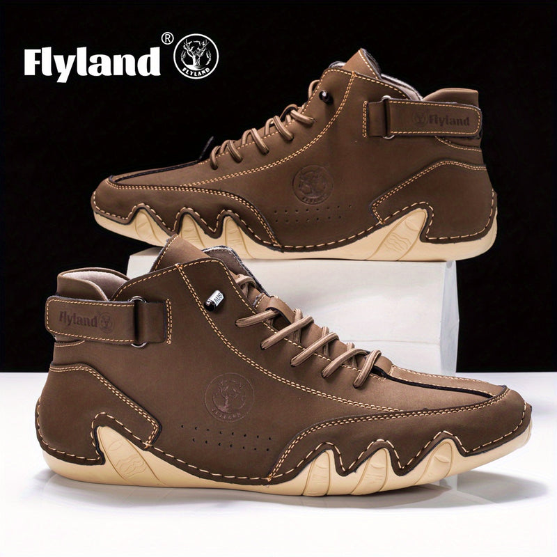 FLYLAND Vintage Leren Chukka’s – Herenschoenen met Klasse