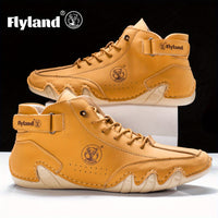 FLYLAND Vintage Leren Chukka’s – Herenschoenen met Klasse