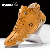 FLYLAND Vintage Leren Chukka’s – Herenschoenen met Klasse