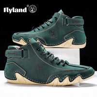 FLYLAND Vintage Leren Chukka’s – Herenschoenen met Klasse