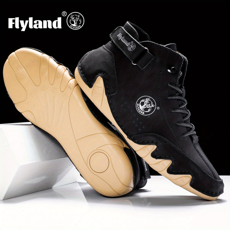 FLYLAND Vintage Leren Chukka’s – Herenschoenen met Klasse