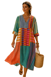 Nomade Flow Jurk – Zomers & Artistiek Design