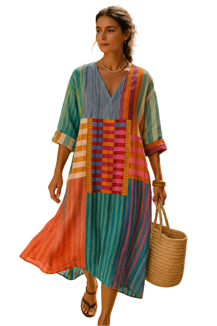 Nomade Flow Jurk – Zomers & Artistiek Design