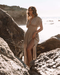 Serena Comfort Maxi Jurk – Elegantie met Stretch Taille