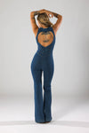 Heartbreaker Denim Jumpsuit – Sexy V-Hals & Retro Fit