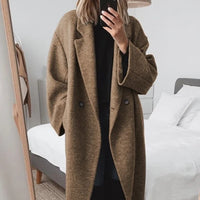 Aurélienne™ | Oversized Wolblend Trenchcoat voor Dames