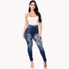 Vrouwen Ripped Denim Washed Jeans