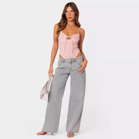 Retro Vibe Wide Jeans – Relaxed Fit met Vintage Flair