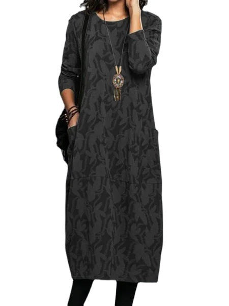 Klassieke Knitted Midi Jurk voor Dames