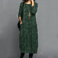 Klassieke Knitted Midi Jurk voor Dames