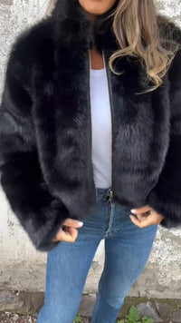 Luxe Faux Fur Jas voor Dames - Stijlvolle Winter Warmer