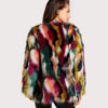 Elegant Kleurige Faux Fur Jas voor Dames