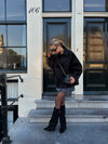 Noir Luxe | Suede Knee High Boots