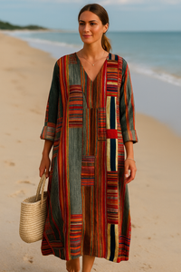 Nomade Flow Jurk – Zomers & Artistiek Design