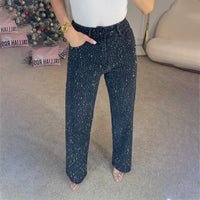 Sparkle High Waist Denim – Statement Jeans vol Glamour
