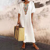 Elara Boho Embroidered Dress