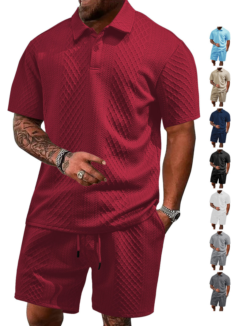 ICONIC Summer Set – Ademend Polo & Shorts voor Mannen