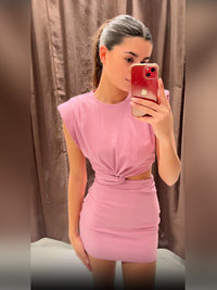 Summer Chic Cut-Out Mini Jurk – Verleidelijk & Verfijnd