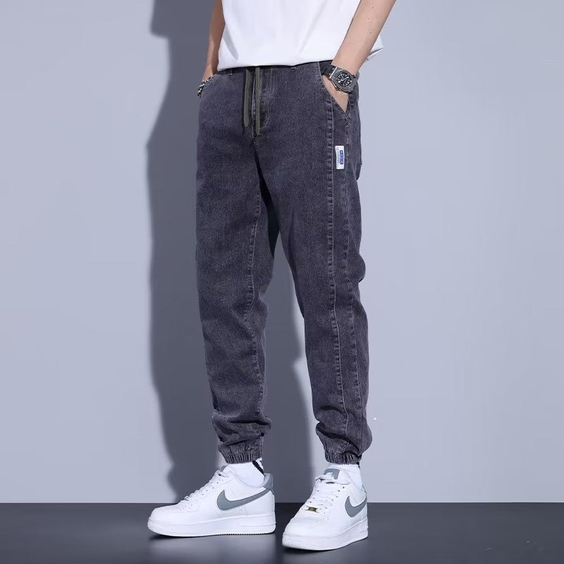Zachte denim joggingbroek - Aljor
