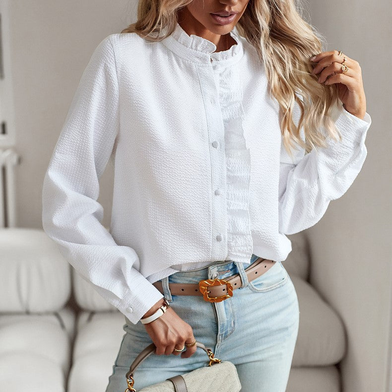 Yize Graceful Ruffle Blouse