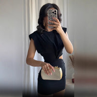 Summer Chic Cut-Out Mini Jurk – Verleidelijk & Verfijnd