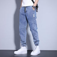Zachte denim joggingbroek - Aljor