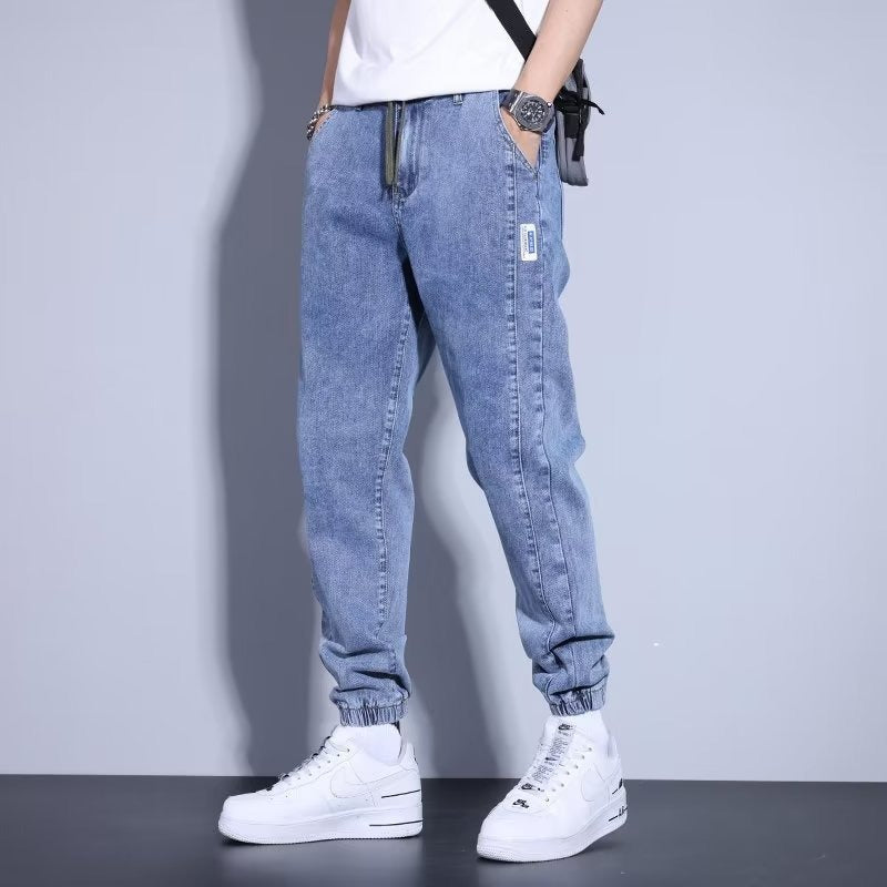 Zachte denim joggingbroek - Aljor