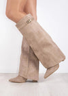 Creme Luxe | Suede Knee High Boots