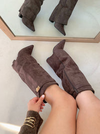 Mocha Luxe | Suede Knee High Boots