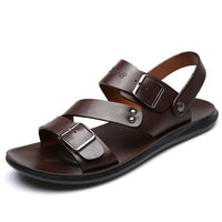 Comfortabele leren sandalen met dempende zool voor de zomer - Yoeri