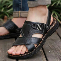 Comfortabele leren sandalen voor de zomer met ondersteuning - Tibor