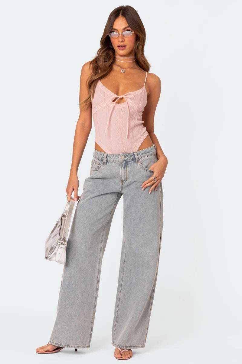 Retro Vibe Wide Jeans – Relaxed Fit met Vintage Flair