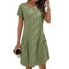 Annis - Zomerjurk met korte mouwen en rits
