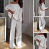 Casual One Shoulder Top & Pants Tweedelige Set