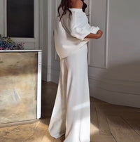 Casual One Shoulder Top & Pants Tweedelige Set