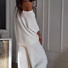 Casual One Shoulder Top & Pants Tweedelige Set