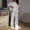 Casual One Shoulder Top & Pants Tweedelige Set