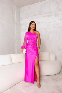 Averly Luxe™ | Luxe One-Shoulder Gala Jurk